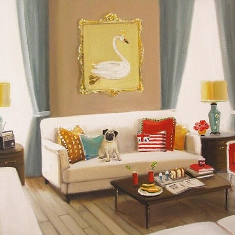 Saturday Morning At Pemberley Flat 8.5 X 11