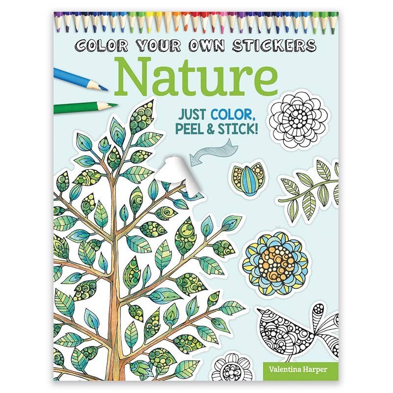 Nature Coloring Stickers