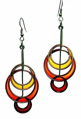 420b stainless steel resin earring