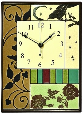 Bird Tapestry Clock