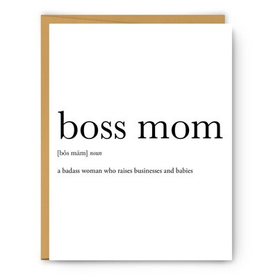 Boss Mom Card