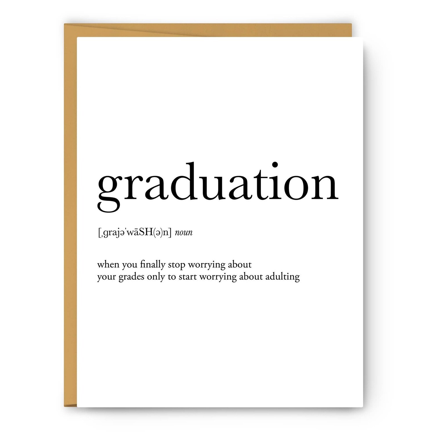 Graduation Definition - Greeting Card