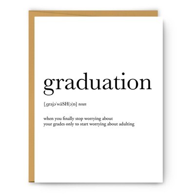 Graduation Definition - Greeting Card