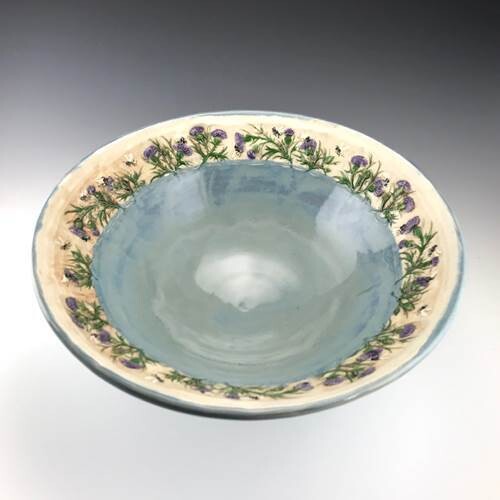 thistle/Honeybee green sm bowl