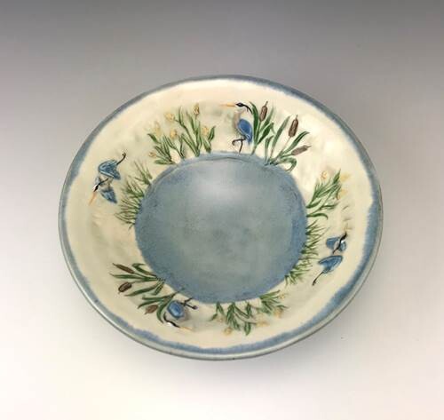 Herons blue xsm bowl