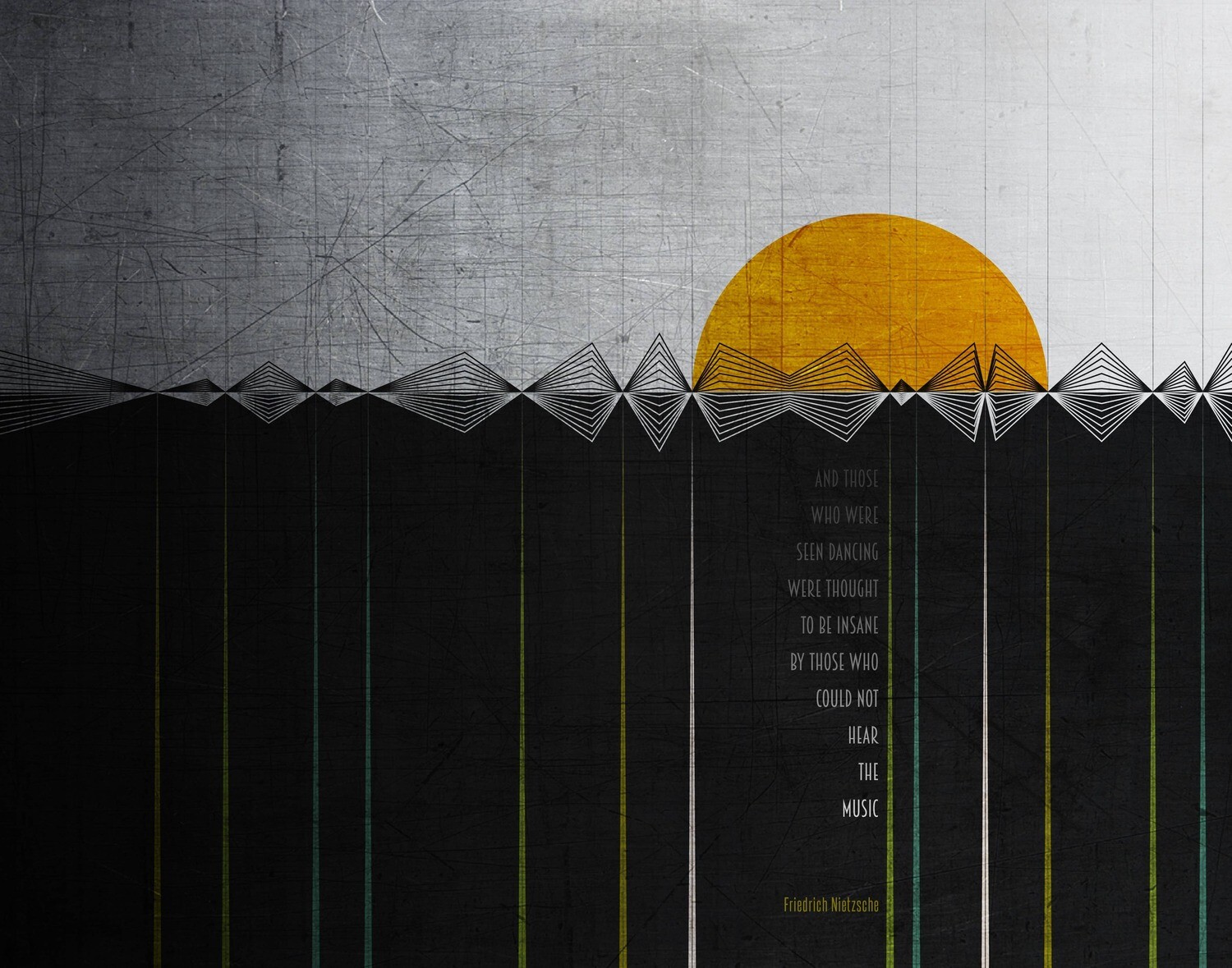 Friedrich Nietzsche - Dance - 8x10