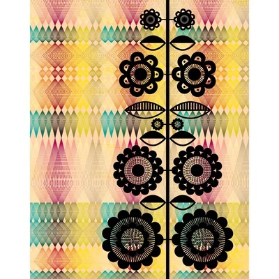 Modern Geometric Floral 11x14