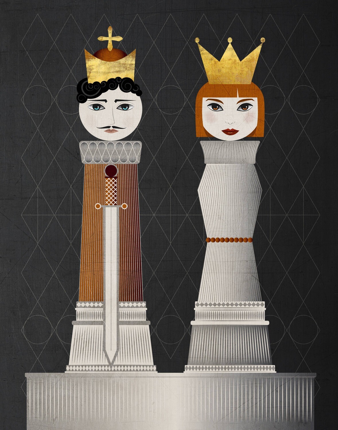 King And Queen - 8x10