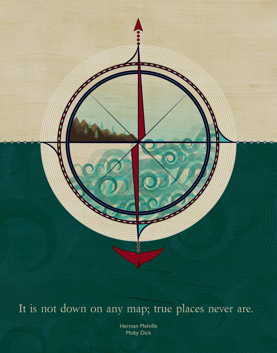 Herman Melville - Moby Dick - 8x10