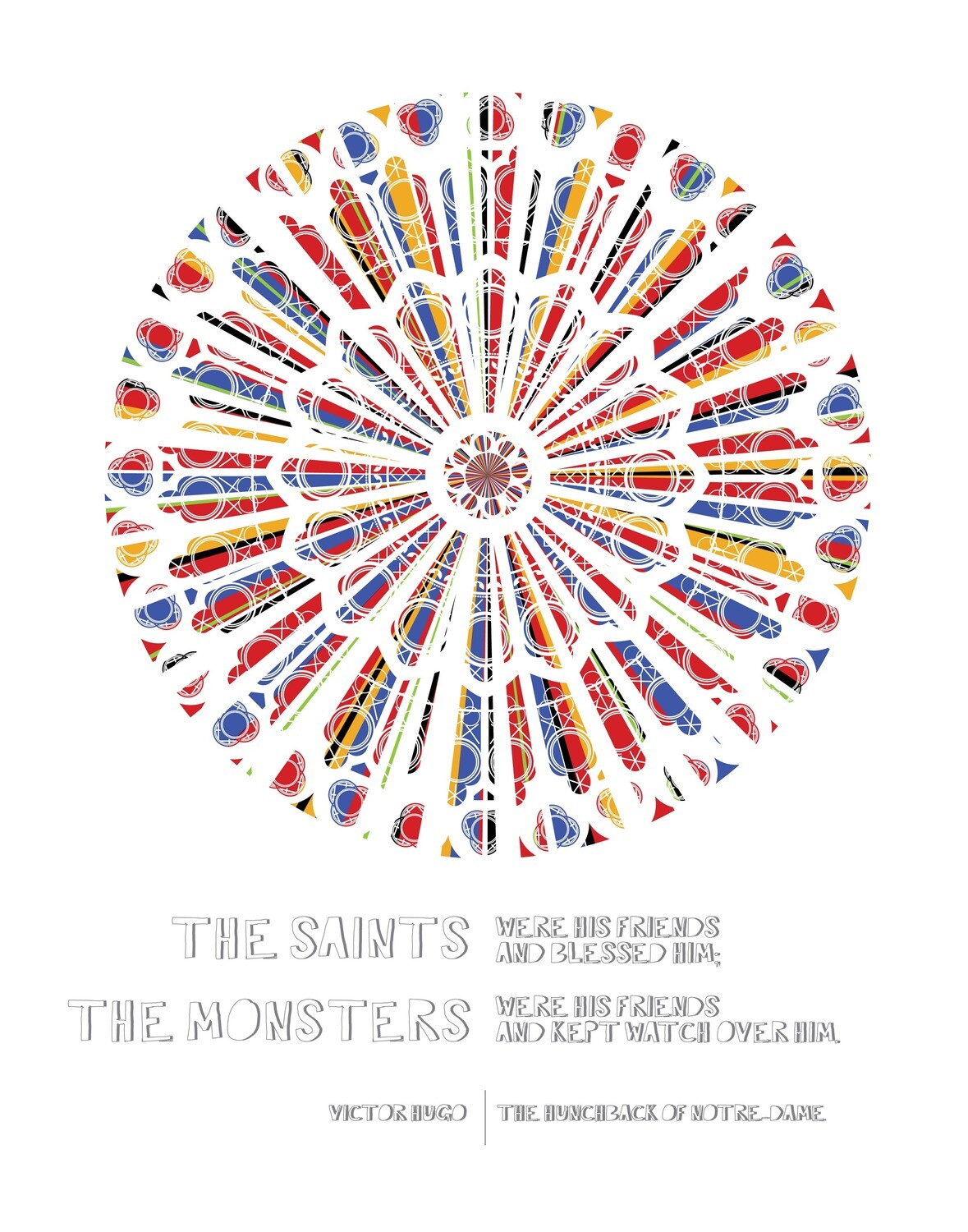 Hunchback of Notre Dame - Victor Hugo - 8 x 10