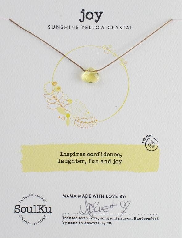 Sunshine Yellow Soul Shine Necklace for Joy - SS4 - 16"