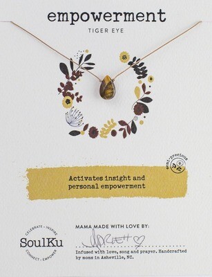 Tiger Eye Soul-Full of Light Necklace Empowerment - SFOL24 - 16&quot;