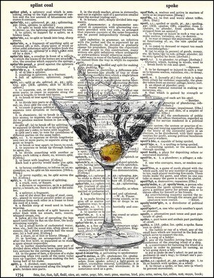 Martini Dictionary Print