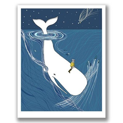 Whale Rider Print - 8x10