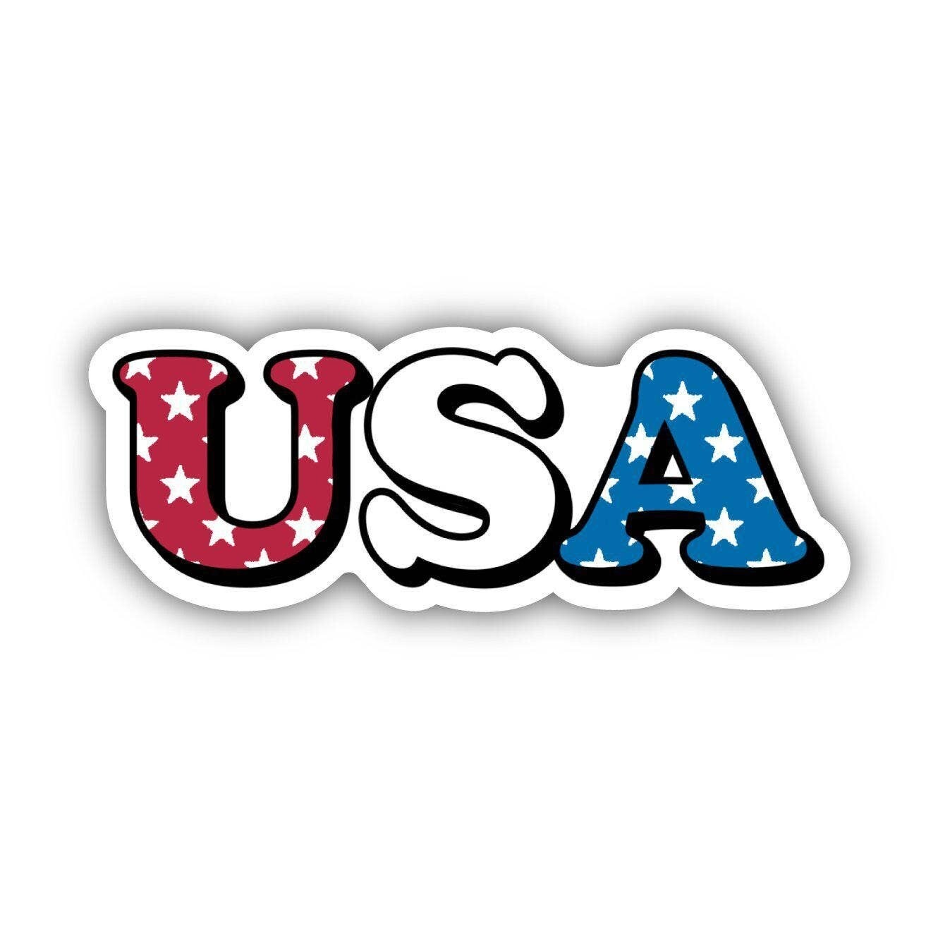 USA Stars Design Lettering
