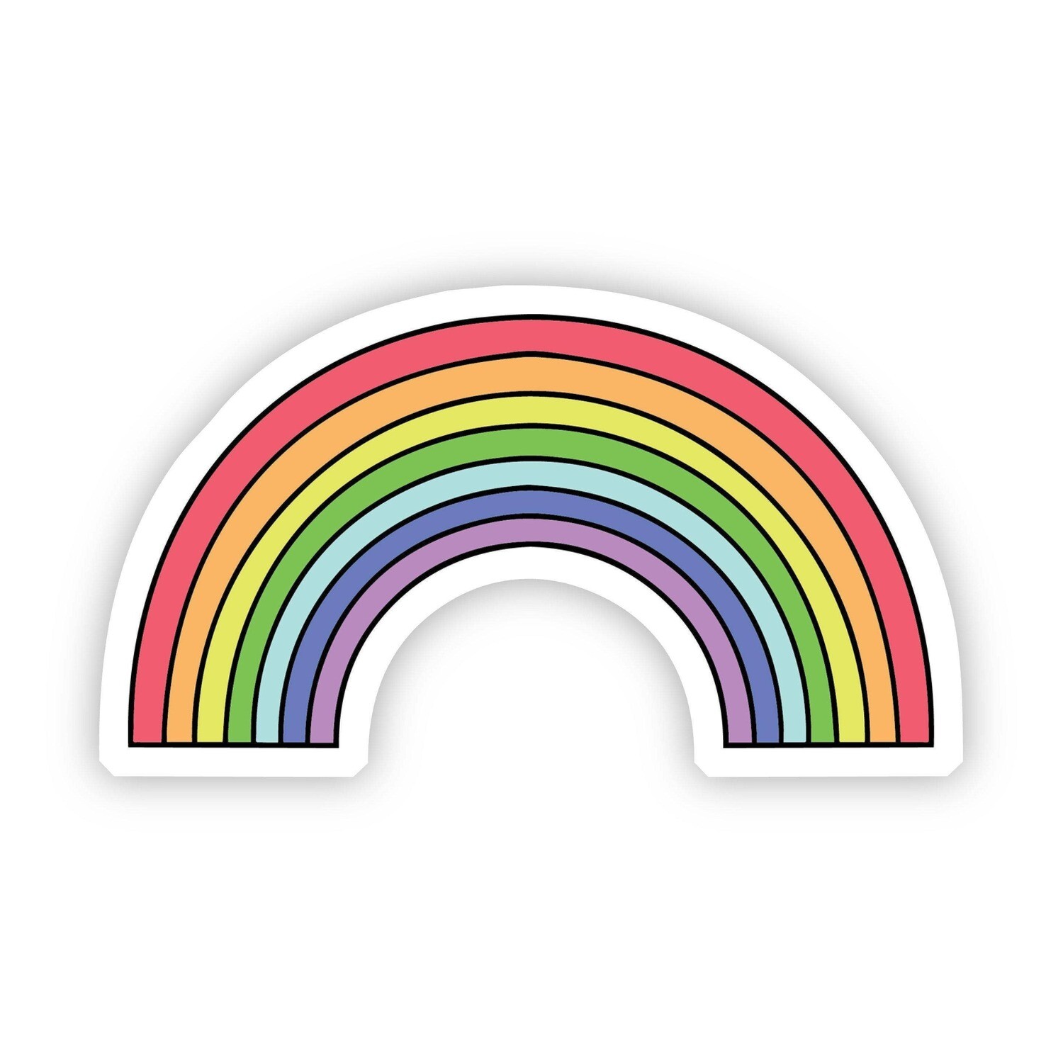 Multicolor Rainbow Aesthetic Sticker
