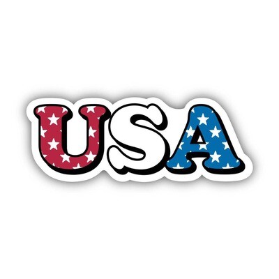 USA Stars Design Lettering