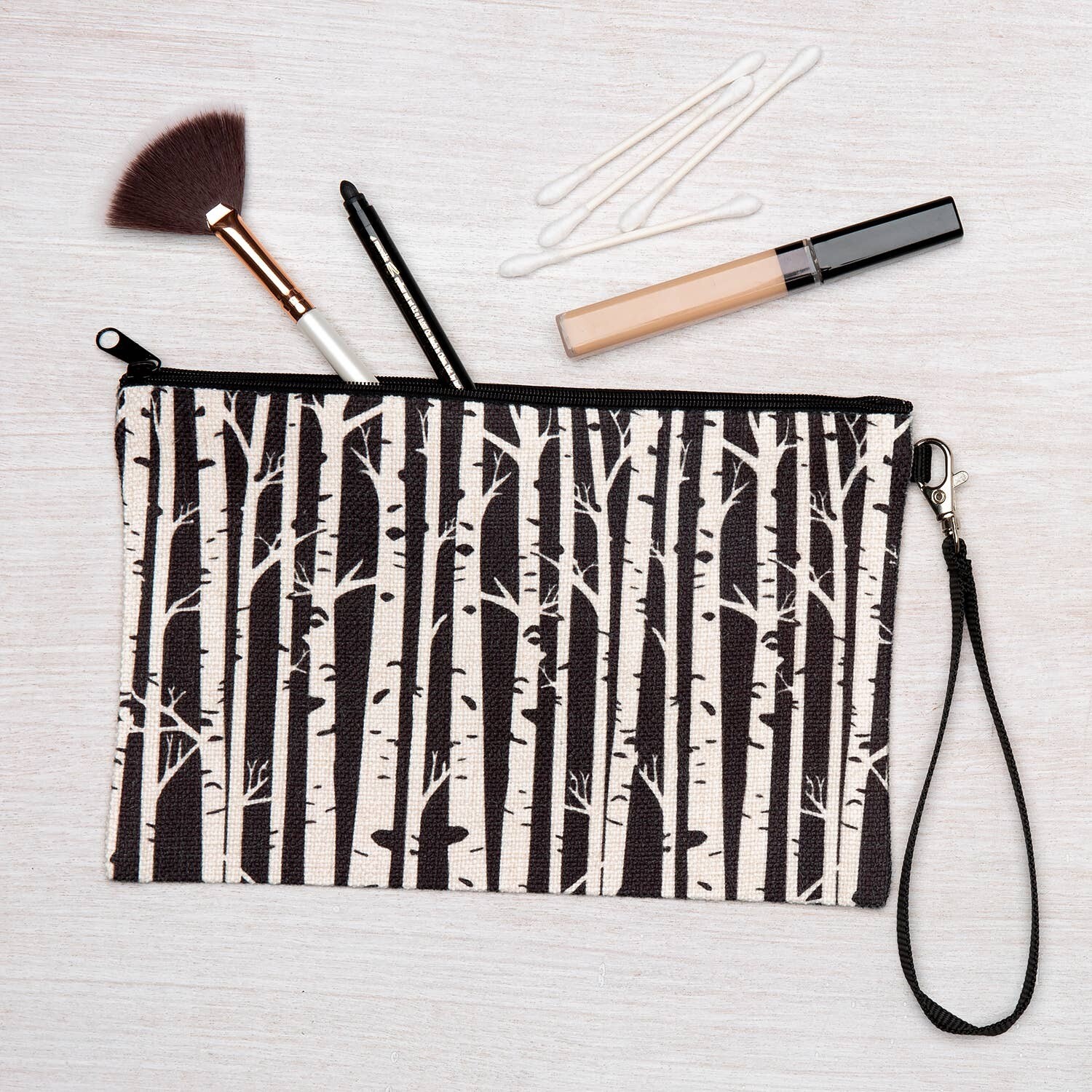 Birch Trees Zipper Pouch - Large Birch Trees Zipper Pouch - Large