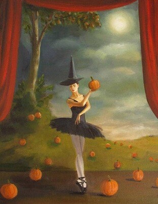 Dance Of The Pumpkin Patch Art Print - 8.5 X 11