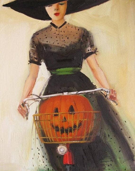 Witchycle Art Print - 8.5 X 11