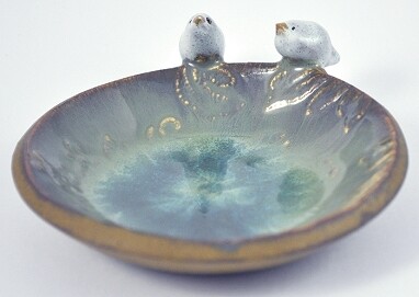 Moss bird bowl