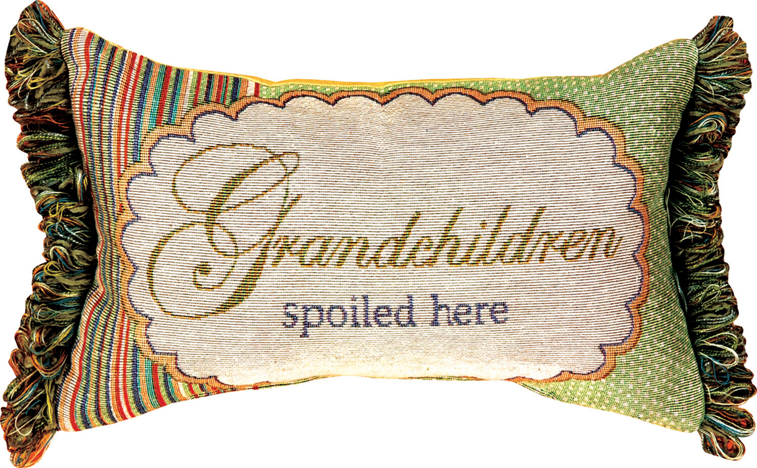 GRANDCHILDREN SPOILED HERE pillow