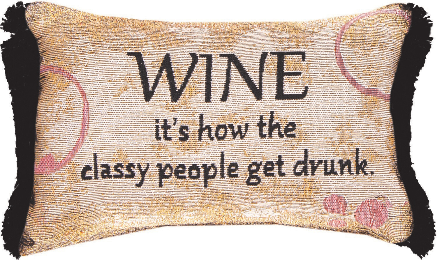 WINE...PEOPLE GET DRUNK pillow