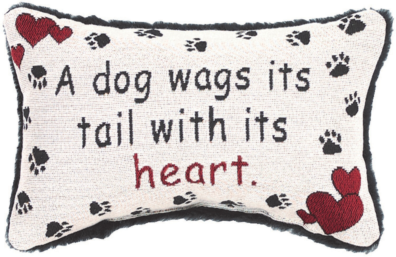 A DOG WAGS HIS TAIL