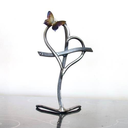 10&quot; Promise Cross and Butterfly Desktop Tempered