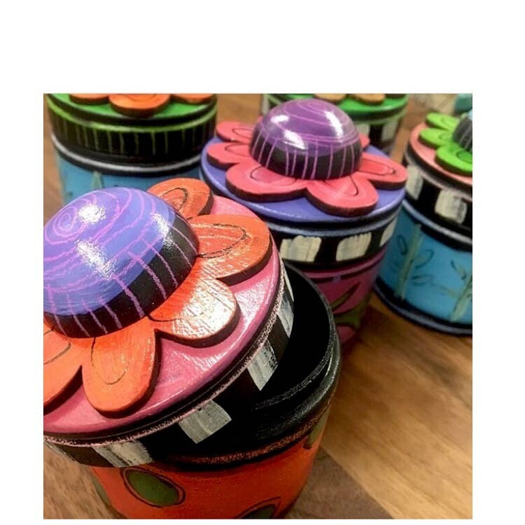 Flower Top Ring Box - Pinks