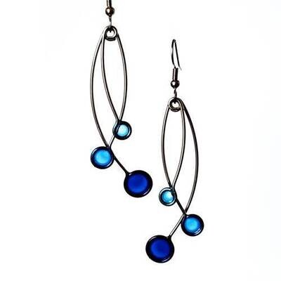 139S Stainless Steel and Resin Earrings