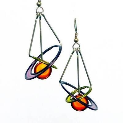530 Stainless Steel and Resin Earrings