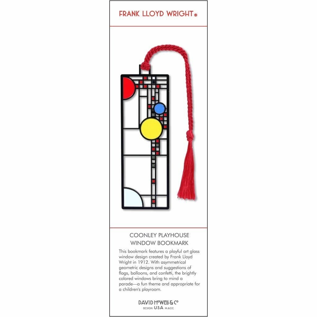 Frank Lloyd Wright - Coonley Playhouse Window Bookmark Frank Lloyd Wright - Coonley Playhouse Window Bookmark