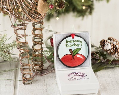 Awesome Teacher Ornament HOLIDAY NO RETURN