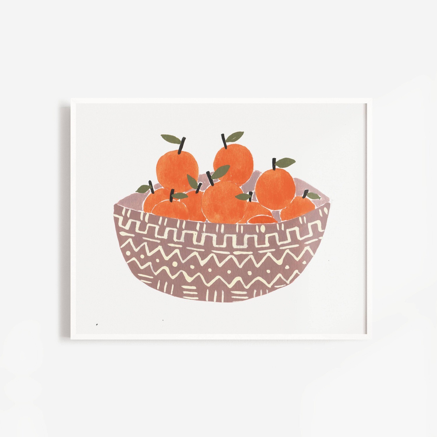 Orange Bowl Art Print 