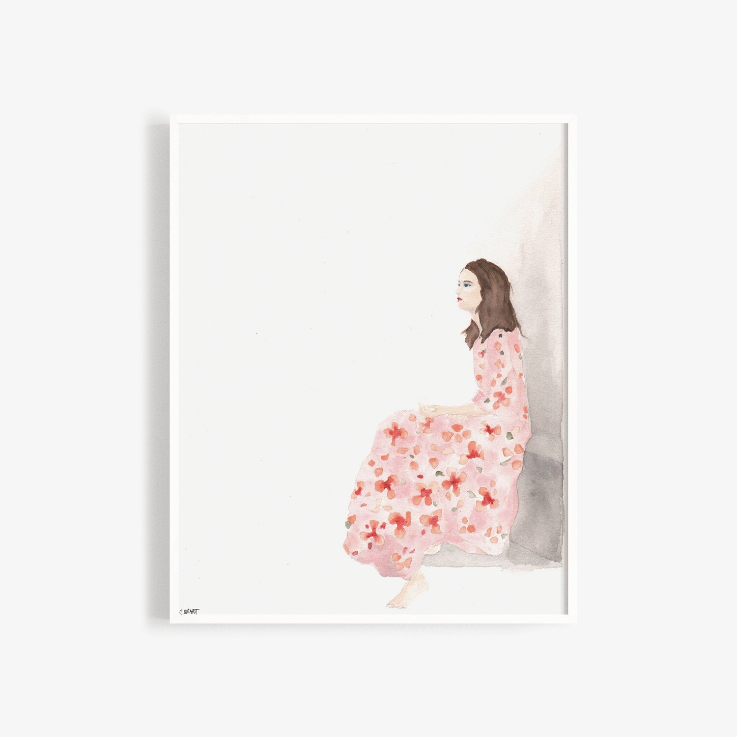 Seated Woman Art Print