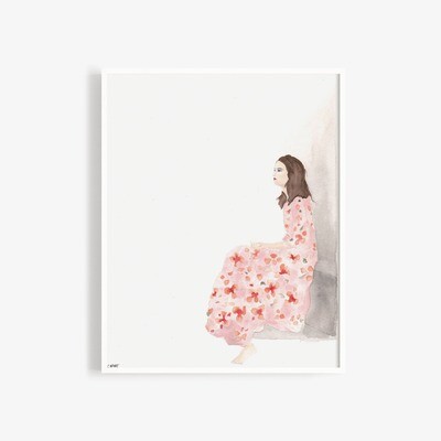 Seated Woman Art Print