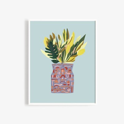 Pineapple Vase Art Print  