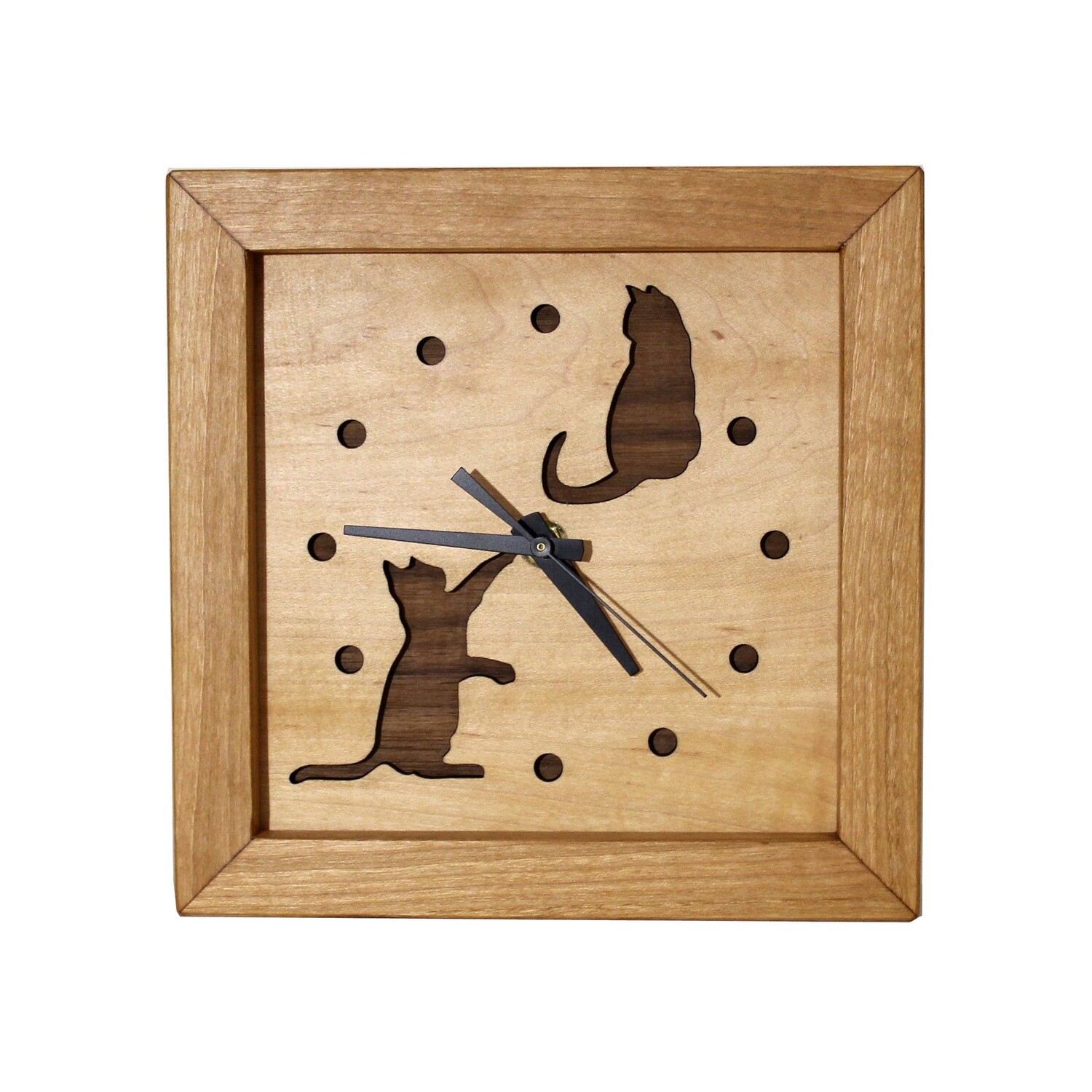 Box Clock Cats at Play Box Clock Cats at Play