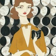 Moon Phases Woman Signed Print