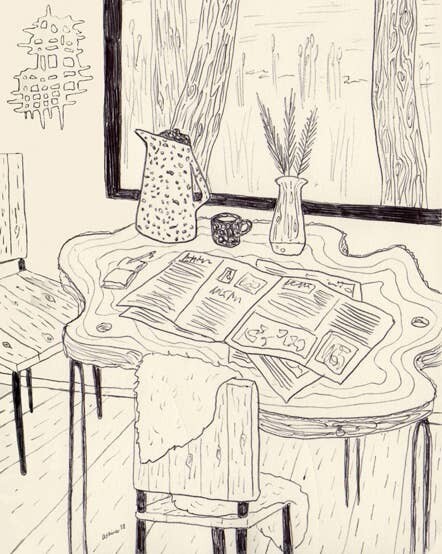 Breakfast Nook Signed Print