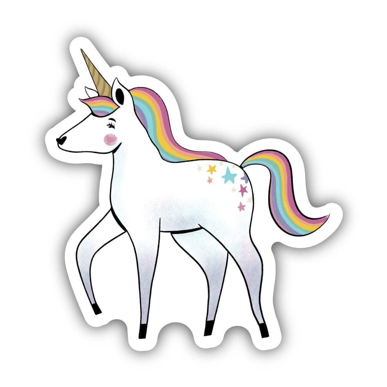 Unicorn Rainbow Mane Fairytale Sticker