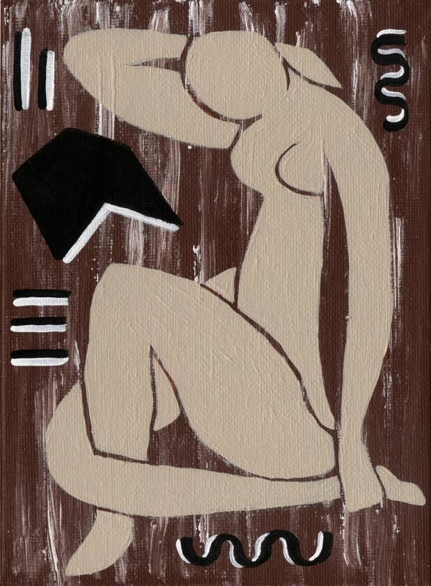 Reading Matisse Signed Print