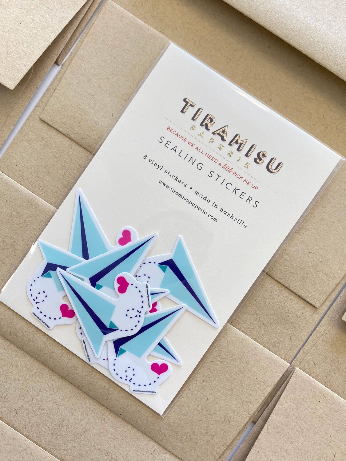 Paper Plane Envelope Sticker Seals