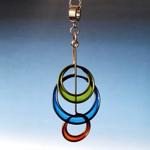 393(GBO) Stainless Steel/Resin Pendant
