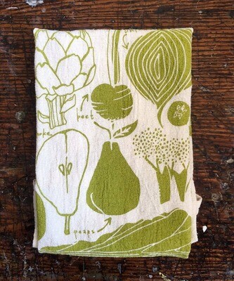 Fruits and Veggies Tea Towel