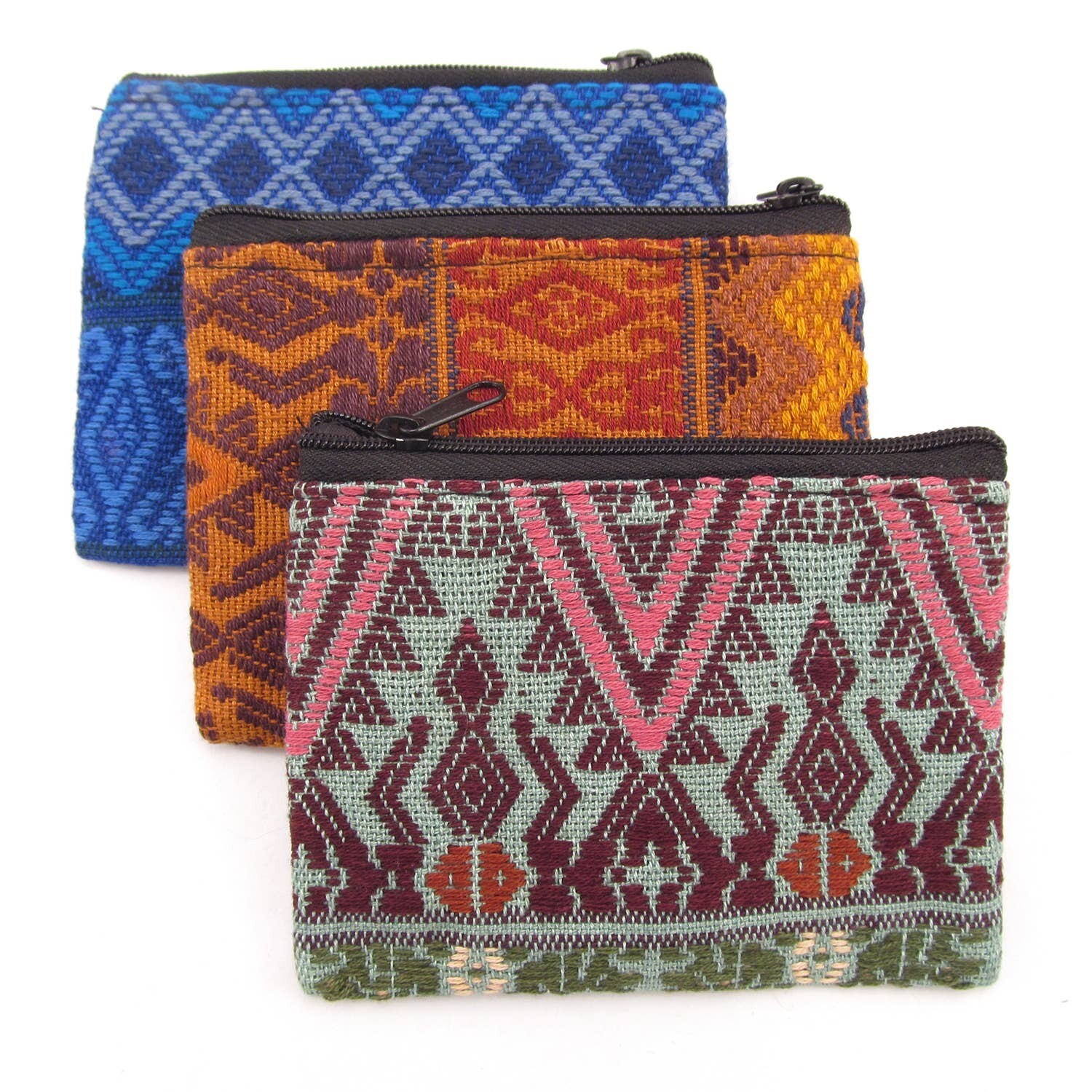 Small Zig Zag Coin Bag - assorted Small Zig Zag Coin Bag - assorted