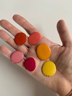 Disc Bracelet Pinks/Oranges/Yellows