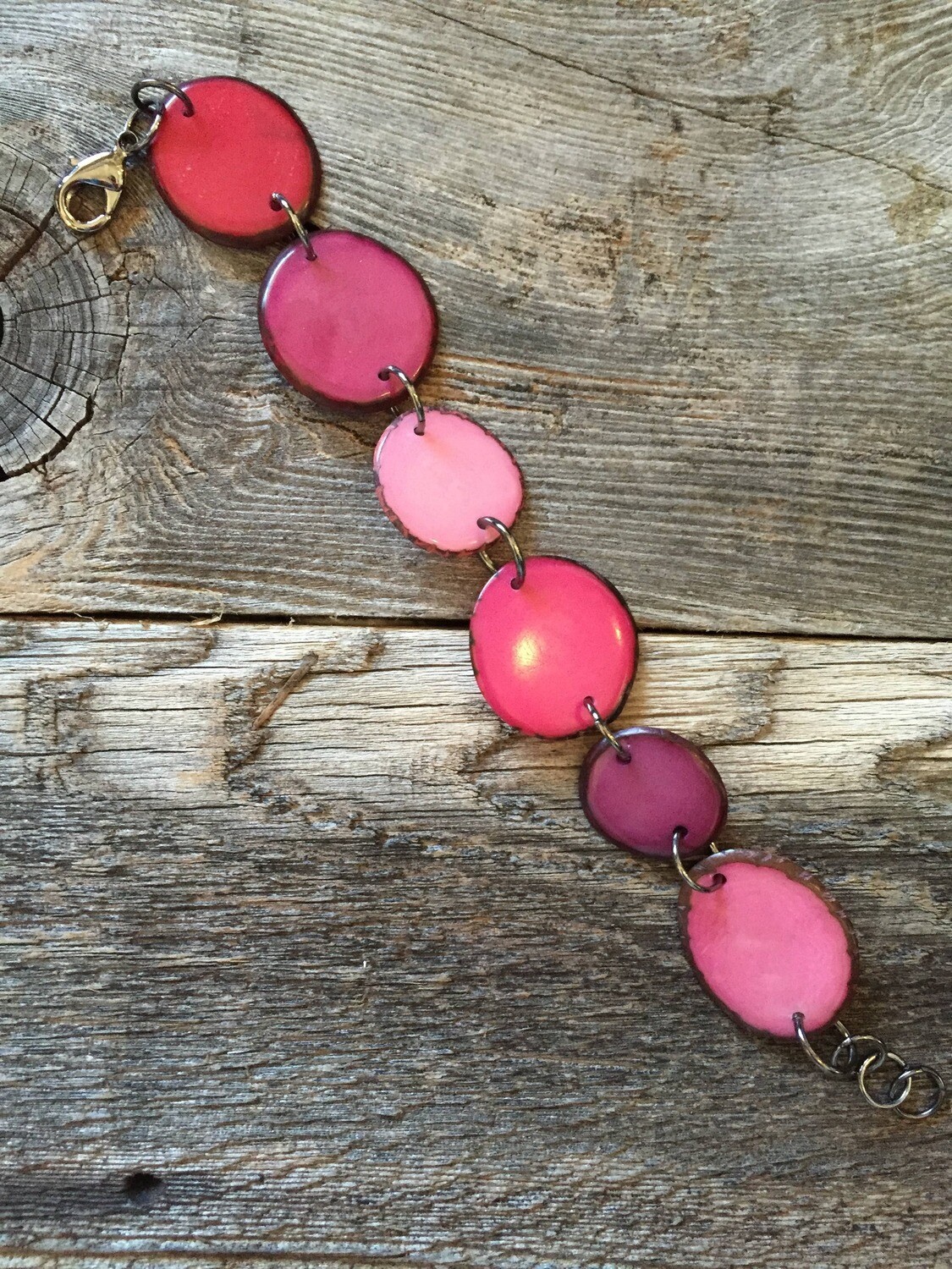 Disc Bracelet - Pinks