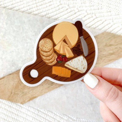 Cheese Board Sticker 3x3in.